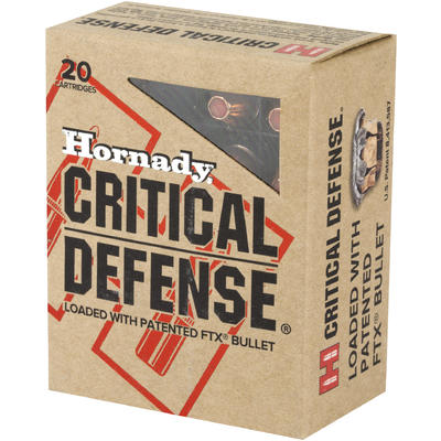 Hornady Ammo Critical Defense 40 S&W 165 Grain