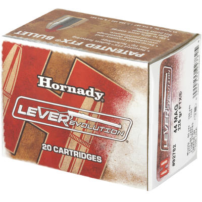 Hornady Ammo LEVERevolution 44 Magnum FTX 225 Grai