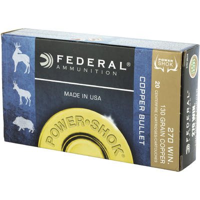 Federal Ammo Power-Shok 270 Winchester 130 Grain C