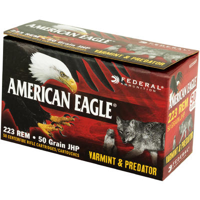 Federal Ammo American Eagle 223 Remington 50 Grain