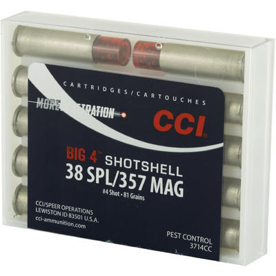 CCI Ammo Pest Control 38 Special #4 Shot Shell 81