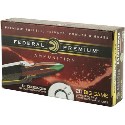Federal Ammo Vital-Shok 6.5 Creedmoor 120 Grain Tr