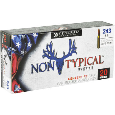 Federal Ammo Non-Typical 243 Winchester 100 Grain Federal Ammo Non-Typical 243 Winchester 100 Grain