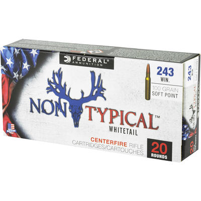 Federal Ammo Non-Typical 243 Winchester 100 Grain Federal Ammo Non-Typical 243 Winchester 100 Grain