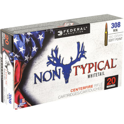Federal Ammo Non-Typical 308 Winchester 180 Grain Federal Ammo Non-Typical 308 Winchester 180 Grain