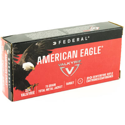Federal Ammo American Eagle 224 Valkyrie 75 Grain