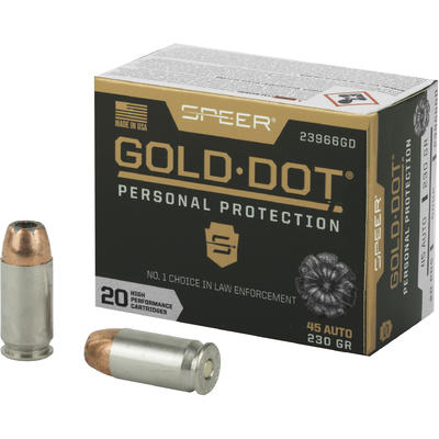 Speer Ammo Gold Dot Personal Protection 45 ACP 230