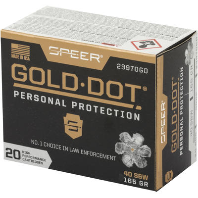 Speer Ammo Gold Dot Personal Protection 40 S&W