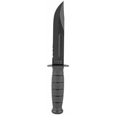 Ka-Bar Knife Short Black Fight Utility Serrated [1