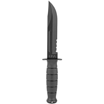 Ka-Bar Knife Short Black Fight Utility Serrated [1