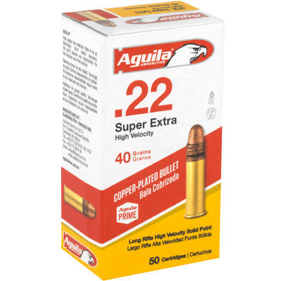 Aguila Rimfire Ammo HV .22 Long Rifle (LR) 40 Grai