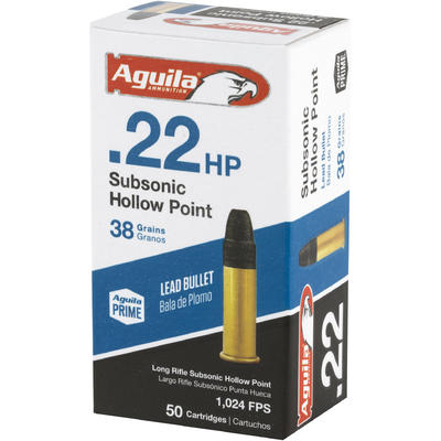 Aguila Rimfire Ammo SubSonic .22 Long Rifle (LR) 3 Aguila Rimfire Ammo SubSonic .22 Long Rifle (LR) 3
