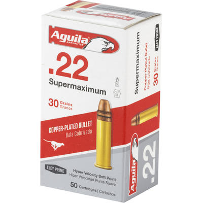 Aguila Rimfire Ammo Super Max .22 Long Rifle (LR)