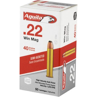 Aguila Ammo Silver Eagle .22 Magnum (WMR) 40 Grain