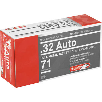 Aguila Ammo 32 ACP 71 Grain FMJ 50 Rounds [1E32211