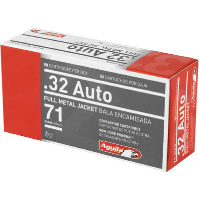 Aguila Ammo 32 ACP 71 Grain FMJ 50 Rounds [1E32211