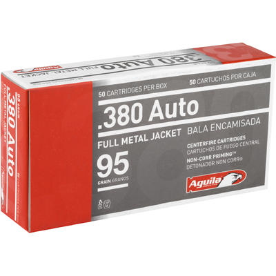 Aguila Ammo 380 ACP 95 Grain FMJ [1E802110]