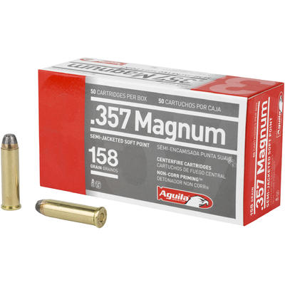 Aguila Ammo 357 Magnum 158 Grain Semi-Jacketed SP