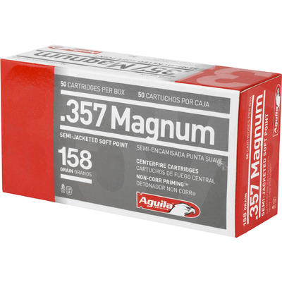 Aguila Ammo 357 Magnum 158 Grain Semi-Jacketed SP