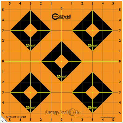 Caldwell Orange Peel Targets Sight-In 12in 5-Pack