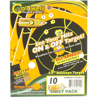 Caldwell Orange Peel Targets Bullseye 5.5in 10-Pac