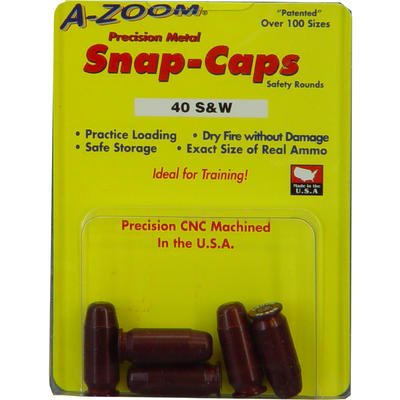 A-Zoom Dummy Ammo Snap Caps 40 S&W 5-Pack [151