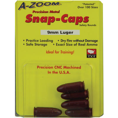 A-Zoom Dummy Ammo Snap Caps 9mm 5-Pack [15116]