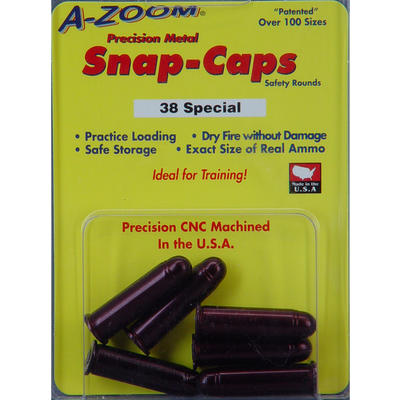 A-Zoom Dummy Ammo Snap Caps 38 Special 6-Pack [161