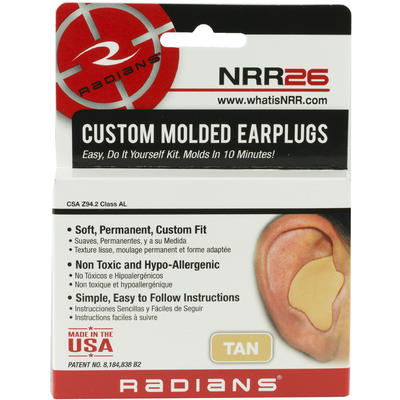 Radians Custom Molded Earplugs Tan [CEP002T]
