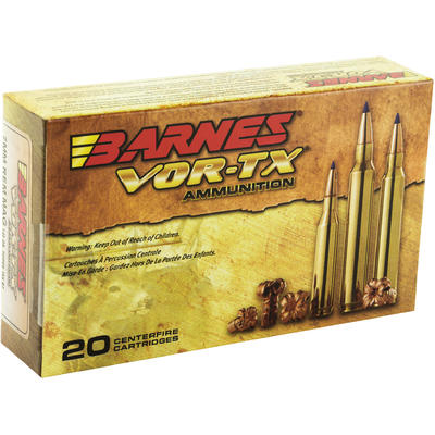Barnes Ammo Vor-Tx 7mm Magnum 140 Grain TSX Boat T