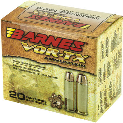 Barnes Ammo Vor-Tx Hunting 10mm 155 Grain XPB 20 R