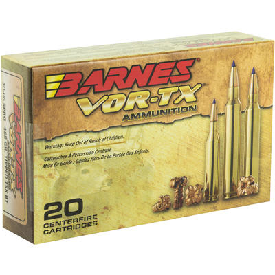 Barnes Ammo Vor-Tx 30-06 Springfield 168 Grain TSX