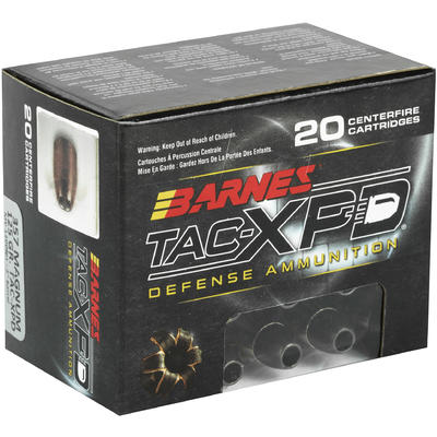 Barnes Ammo TAC-XPD 357 Magnum 125 Grain Copper 20