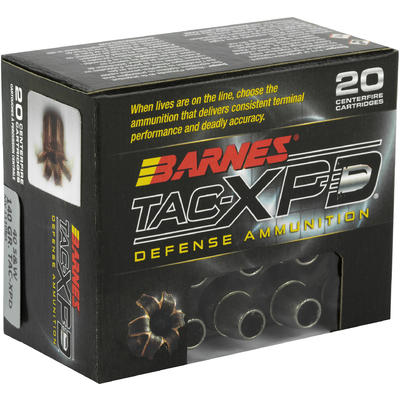 Barnes Ammo TAC-XPD 40 S&W 140 Grain TAC-XP 20 Barnes Ammo TAC-XPD 40 S&W 140 Grain TAC-XP 20