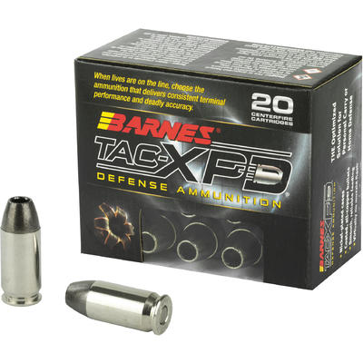Barnes Ammo TAC-XPD 45 ACP 185 Grain HP 20 Rounds