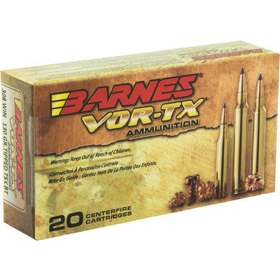 Barnes Ammo 308 Winchester 130 Grain TSX 20 Rounds