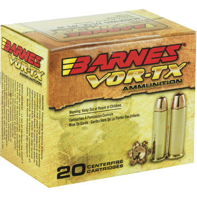 Barnes Ammo Vor-Tx Hunting 44 Magnum XPB 225 Grain