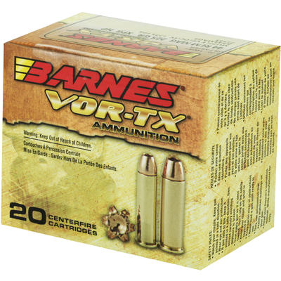 Barnes Ammo Vor-Tx Hunting 44 Magnum XPB 225 Grain