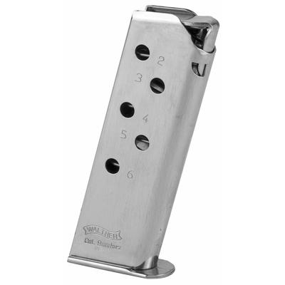 Walther Magazine PPK 380 ACP 6 Rounds Stainless Fi