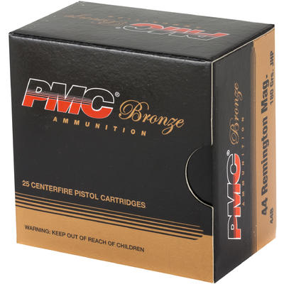PMC Ammo Bronze 44 Magnum 180 Grain JHP 25 Rounds