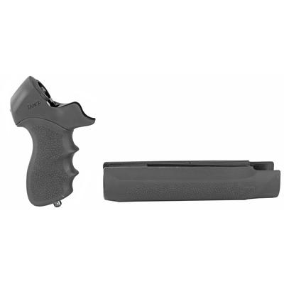 Hogue Mossberg 500 Tamer Grip/Forend Black Rubber