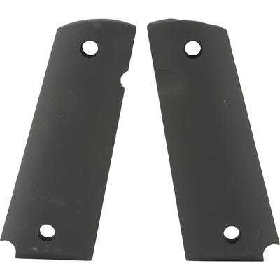 Hogue 1911 Government Alum Grip Panels Matte Black