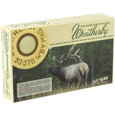 Weatherby Ammo 30-378 Weatherby Magnum Nosler Part