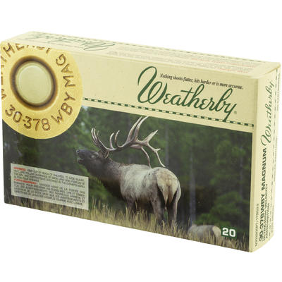 Weatherby Ammo 30-378 Weatherby Magnum Nosler Part