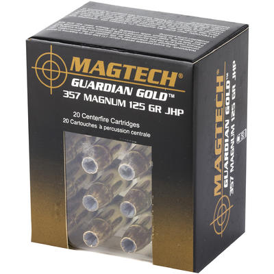 Magtech Ammo Guardian Gold 357 Magnum JHP 125 Grai