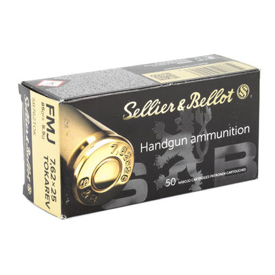 Sellier & Bellot Ammo Training 7.6x25mm Tokare