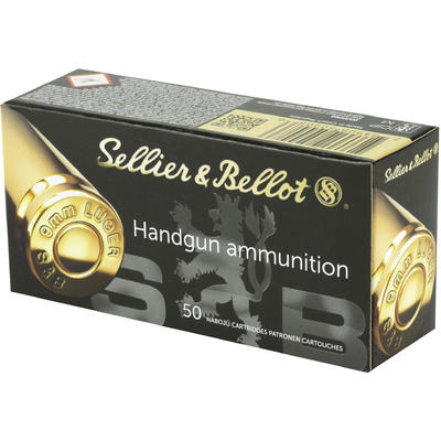 Sellier & Bellot Ammo 9mm 115 Grain FMJ 50 Rou