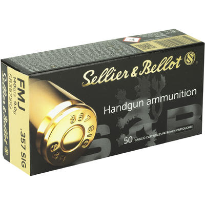 Sellier & Bellot Ammo 357 Sig Sauer 140 Grain Sellier & Bellot Ammo 357 Sig Sauer 140 Grain