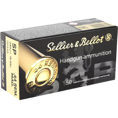 Sellier & Bellot Ammo 44 Magnum 240 Grain SP 5 Sellier & Bellot Ammo 44 Magnum 240 Grain SP 5