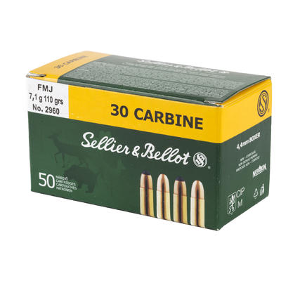 Sellier & Bellot Ammo Training 30 Carbine FMJ